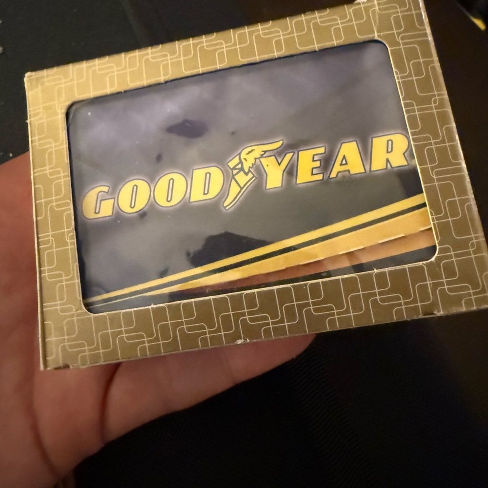 Goodyear Logo playing deck of cards. Never opened. New in box.